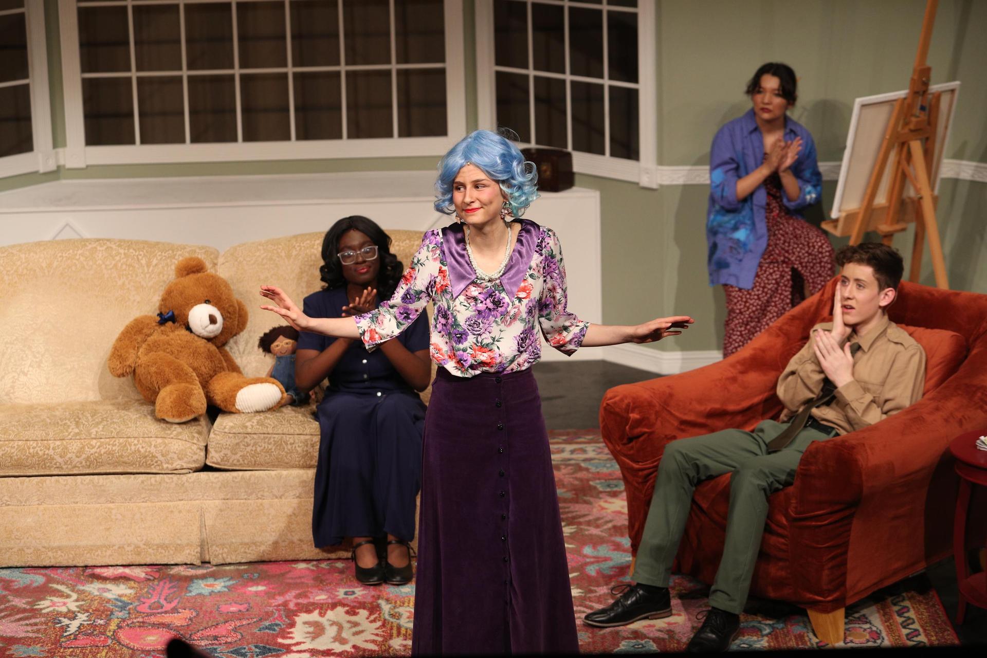 Characters performing