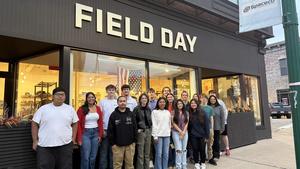GAVC students pose in front of Field Day