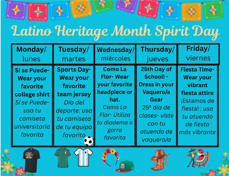 week long activities for latino heritage