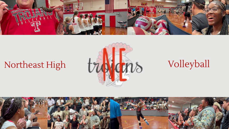 Northeast High School Volleyball Game Day Scenes