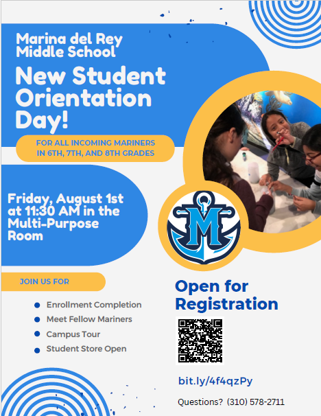 new student orientation flyer
