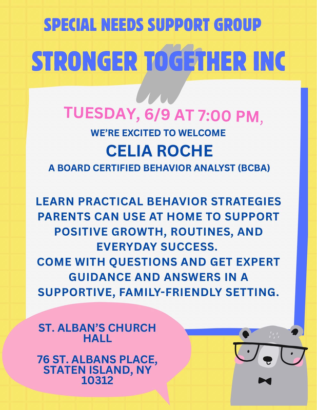 SPECIAL NEEDS SUPPORT GROUP STRONGER TOGETHER INC