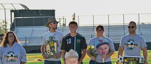 Soccer players honored on Senior Night