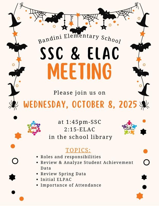 SSC/ELAC Parent Meeting