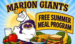 promo graphic - Marion Community Schools free summer meals