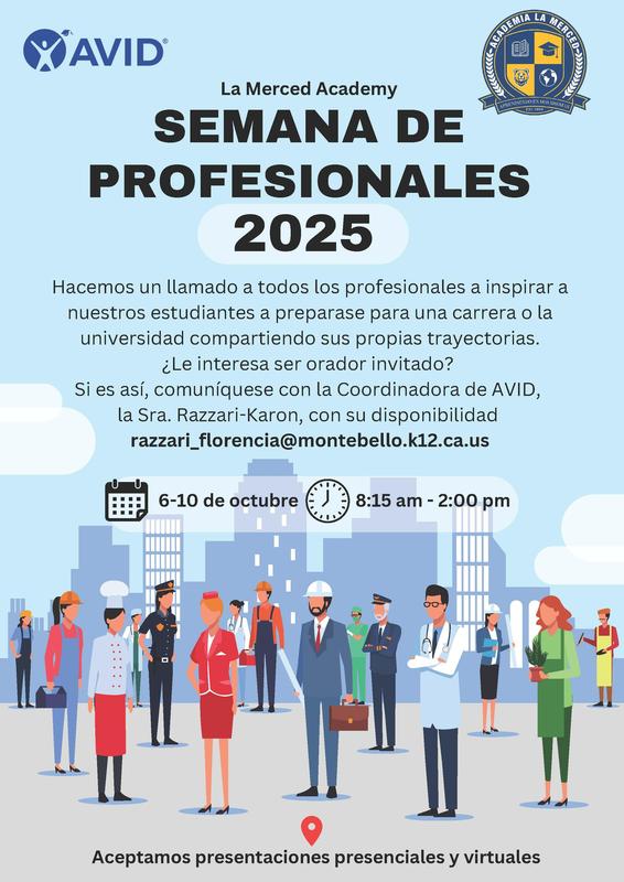 Career Week Flyer Spanish