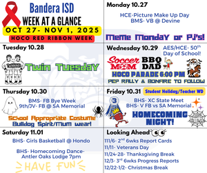 week at a glance
