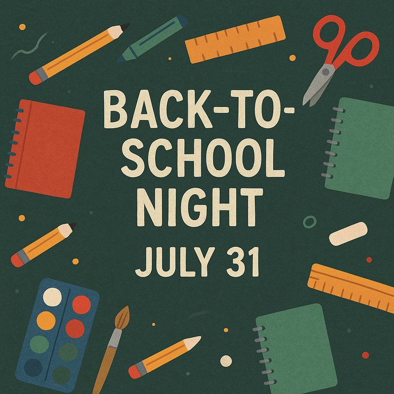 chalkboard, school supplies with back to school