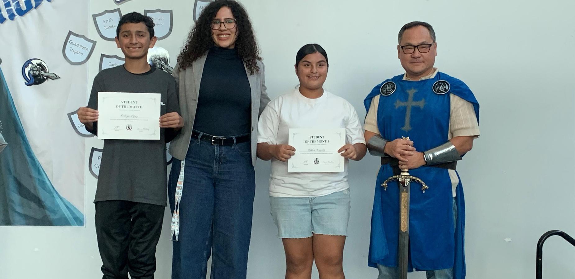 Students of the month at Village Academy High School - image for homepage