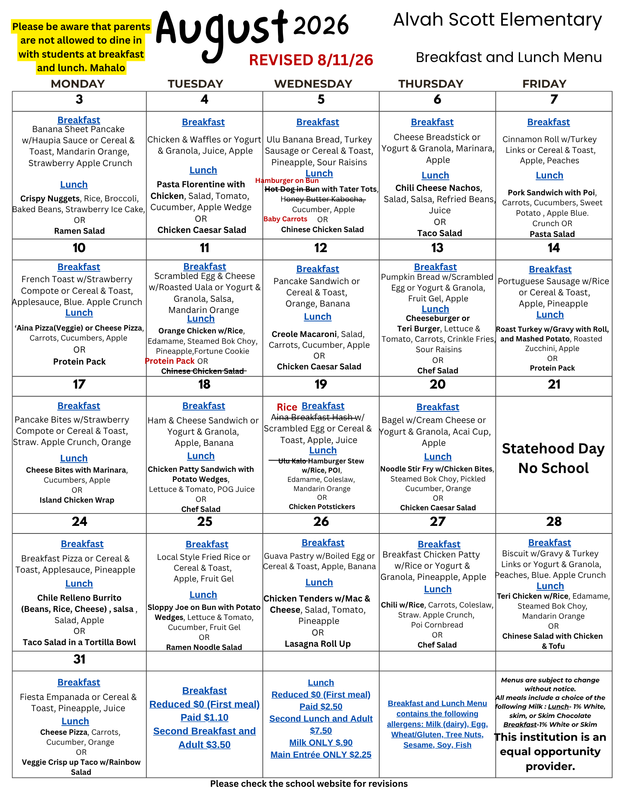 Revised menu Aug 12