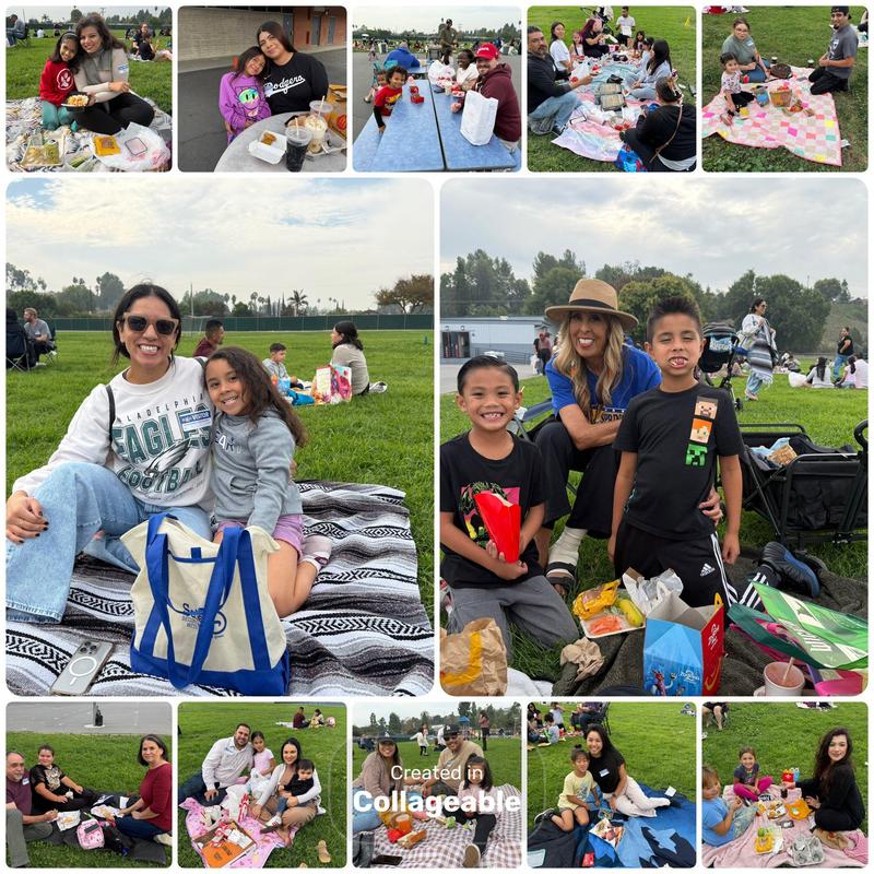 Scholars at picnic day sitting on the grass