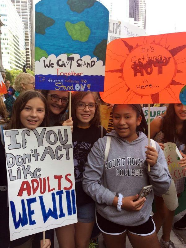 Green Woods Students Participate in the Climate Strike! Featured Photo