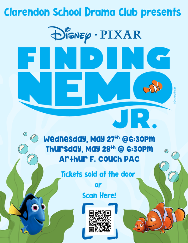 Clarendon Drama Club Performance is on May 27th & May 28th.