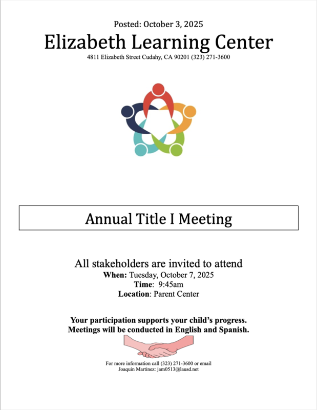 Annual Title I Meeting