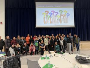 Parent Breakfast art the Esther Salas Academy