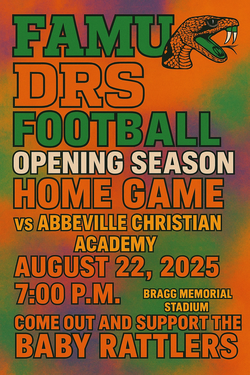 Join FAMU DRS for It's Football Opening Season Home Game!