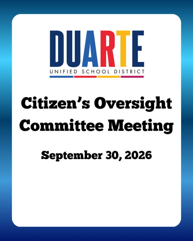 Citizen's oversight committee meeting is september 30, 2026