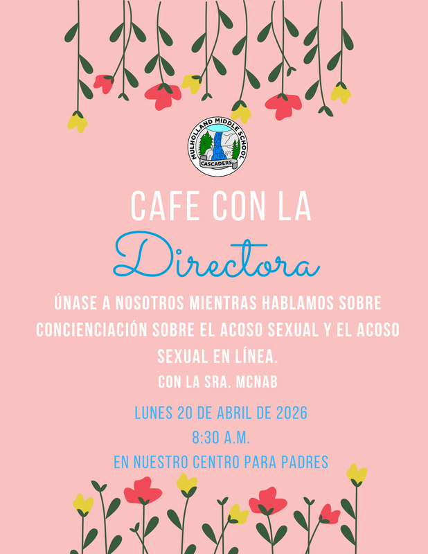 Cafe con la Directora - Abril