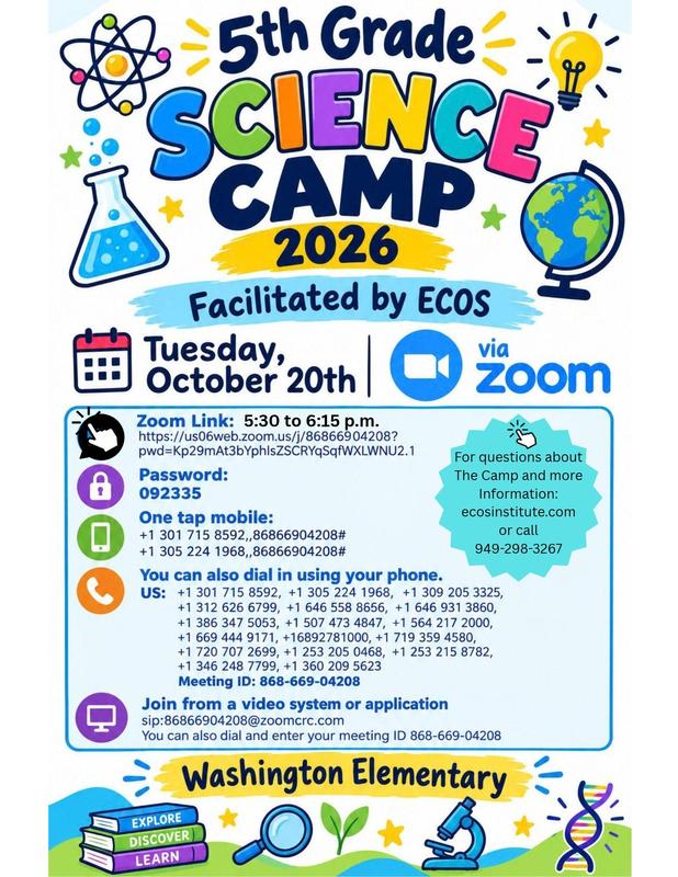 5th Grade Science Camp ZOOM Meeting Featured Photo