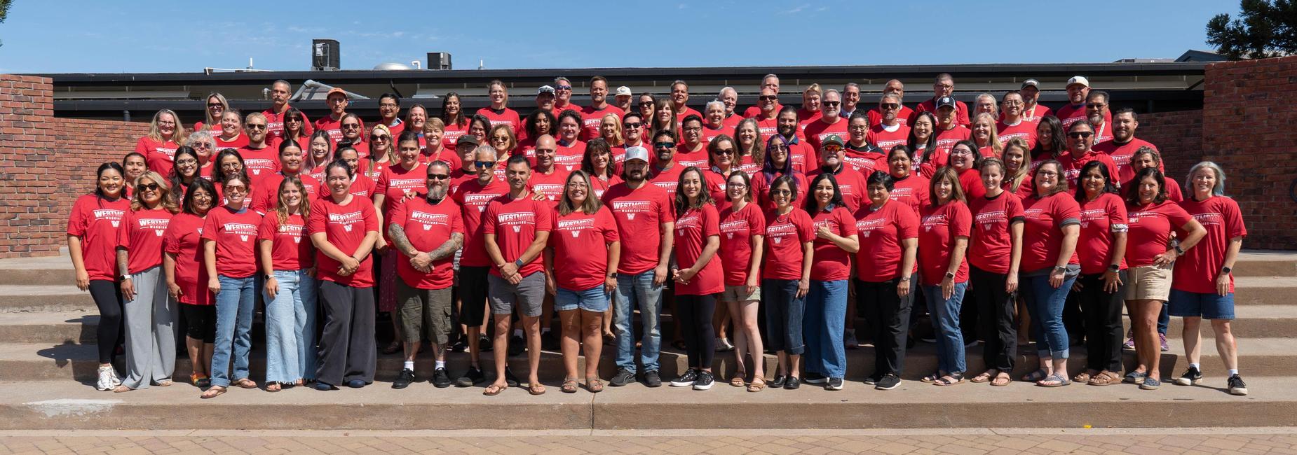 Group photo of the Westmont high school staff members of the 2026-27 school year.