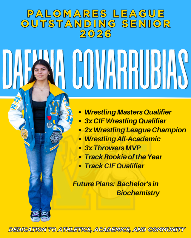 Female student in letterman jacket, highlighting her achievements and future plans.