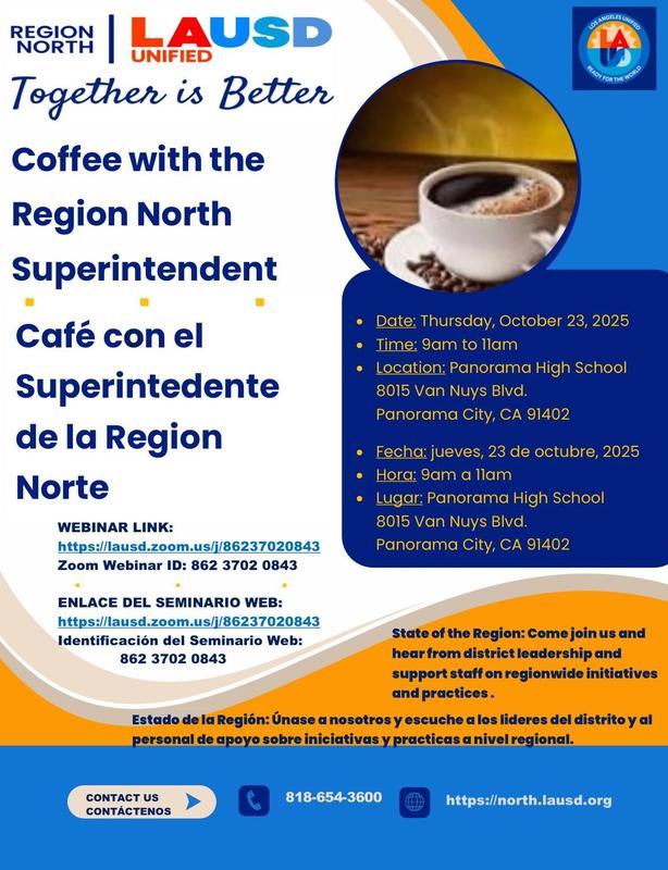 Region North - Coffee With The Superintendent