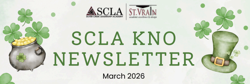 shamrocks, pot of gold and gold horseshoe