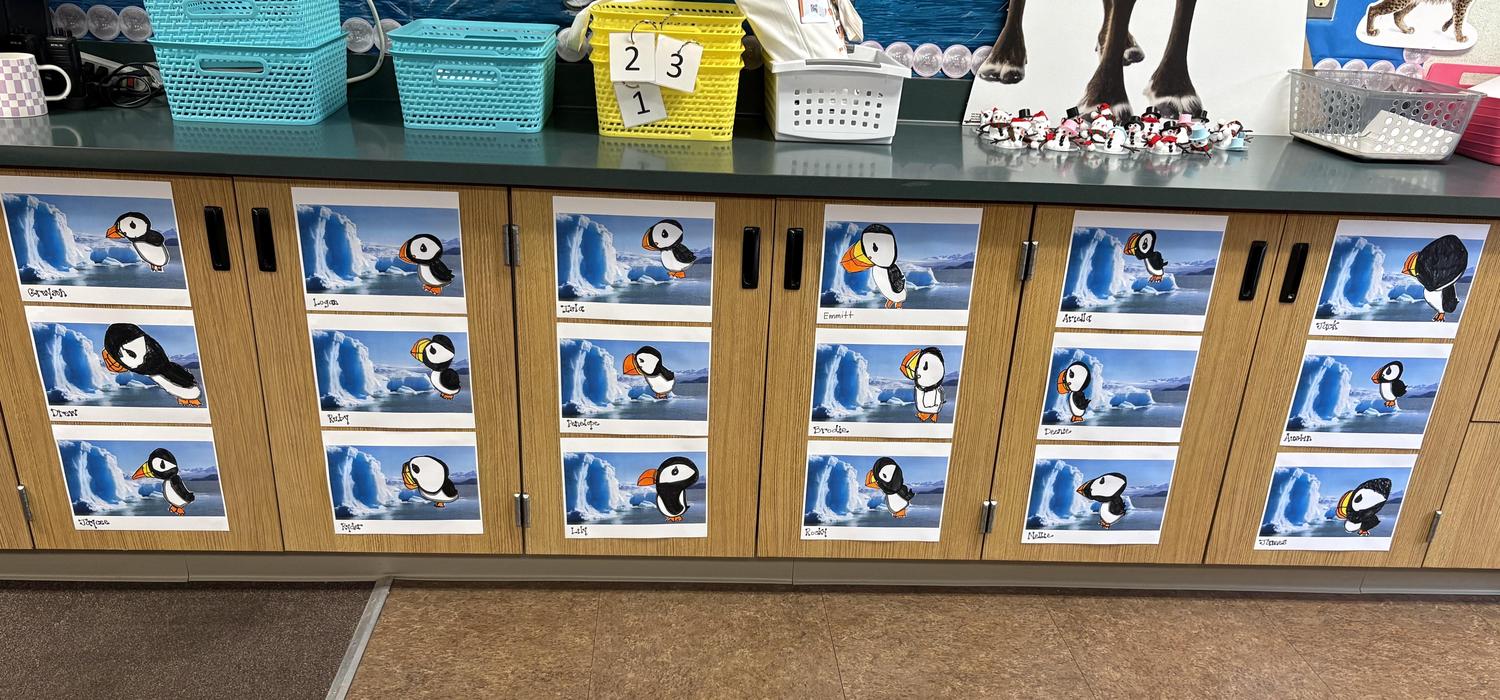 Kindergarten Puffin Art