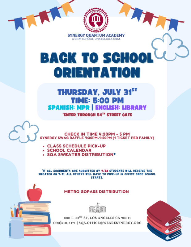 BACK TO SCHOOL ORIENTATION Featured Photo