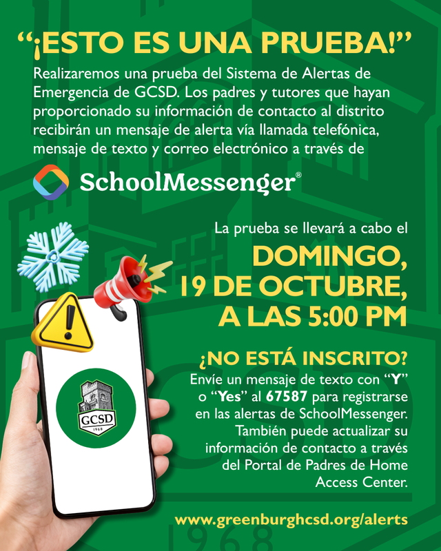 GCSD Emergency Alert System SPAN