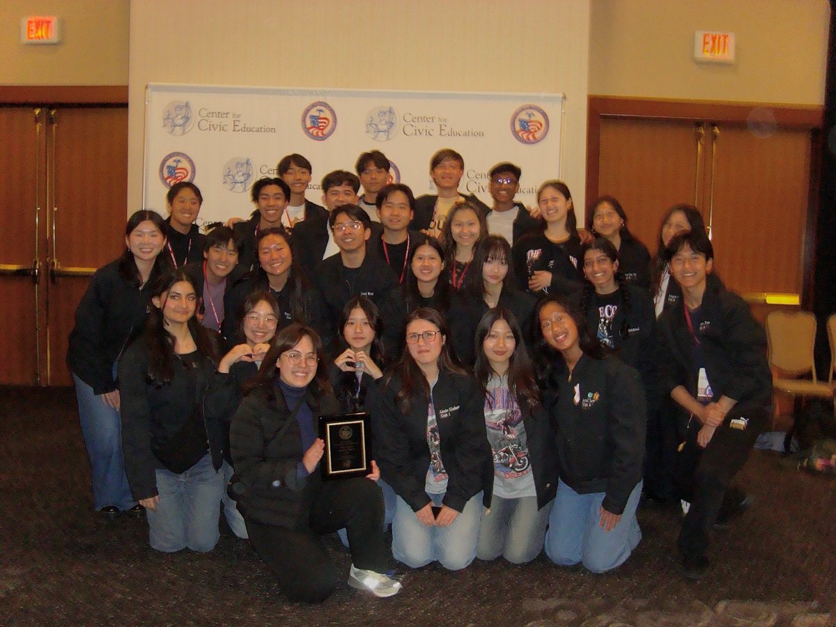 Constitution Team Taking a Group Photo Upon Placing Ninth Nationally 