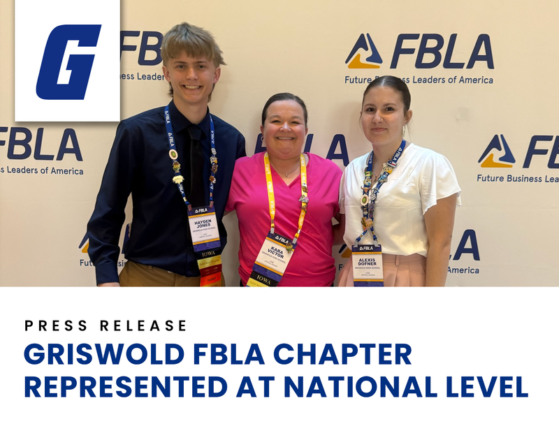 Griswold Students Represent School on National FBLA Stage