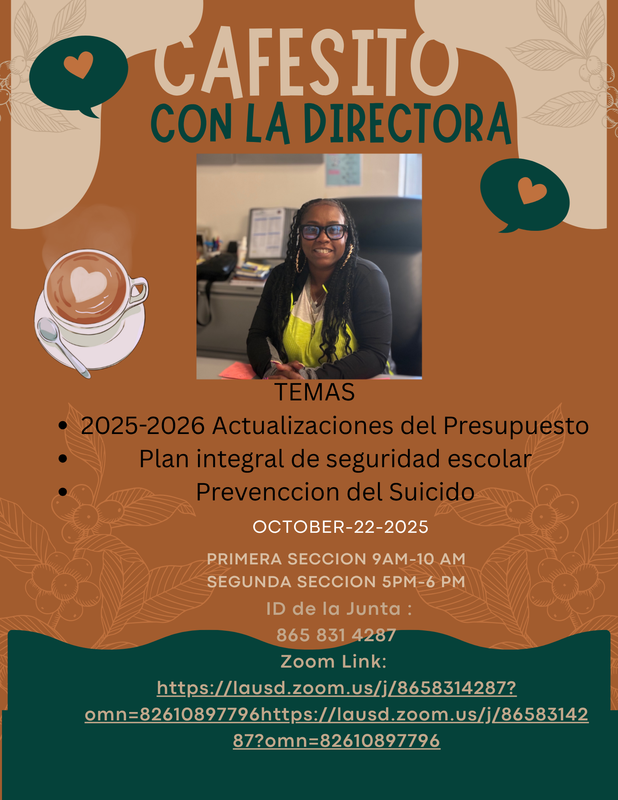 coffee with principal spanish