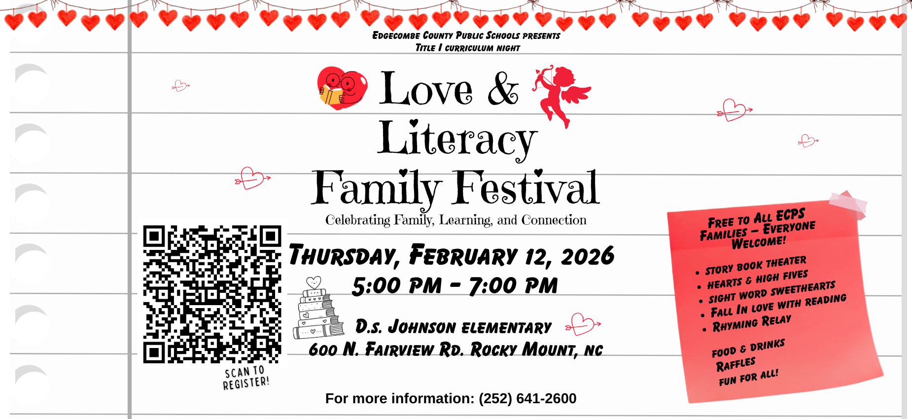 Love & Literacy Family Festival Title I Curriculum Night