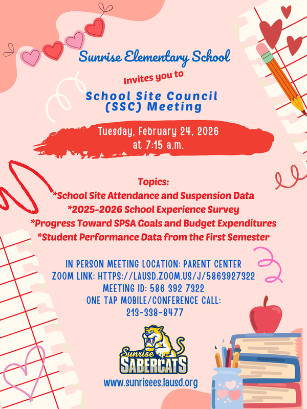 SSC Meeting 2-24-26
