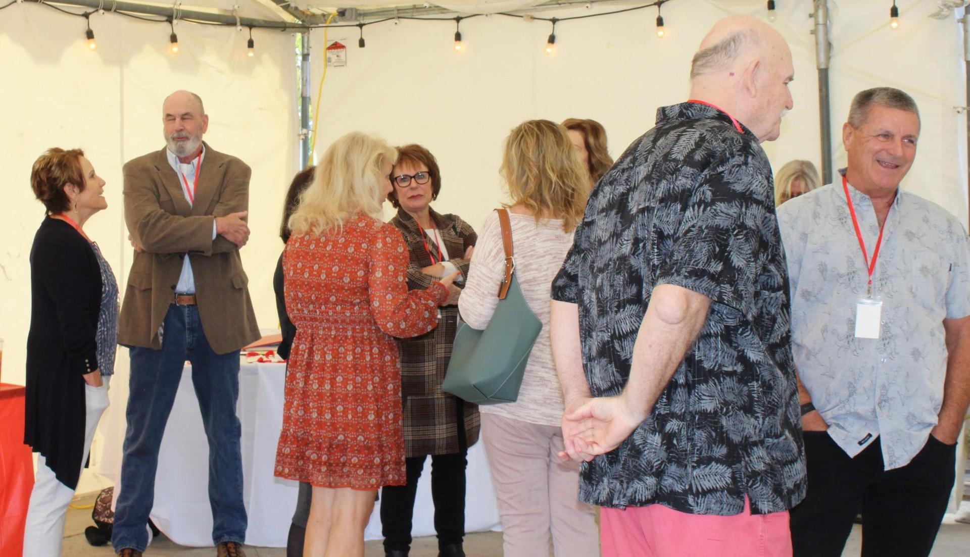 Members of the class of 1971 at their 50 year reunion