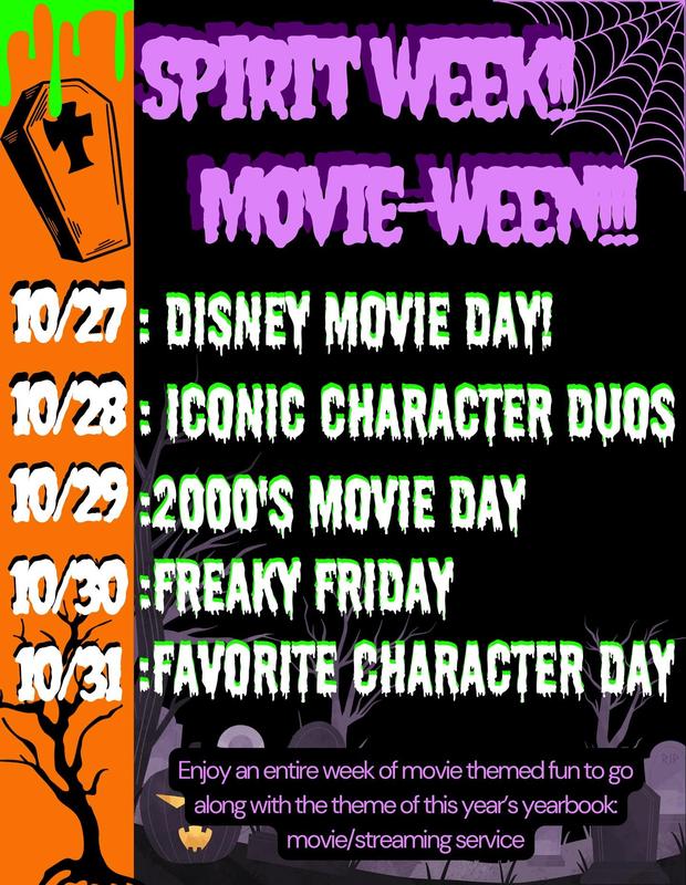 Spirit Week - Movie-Ween