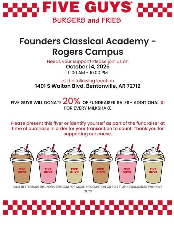 October Spirit Night Five Guys