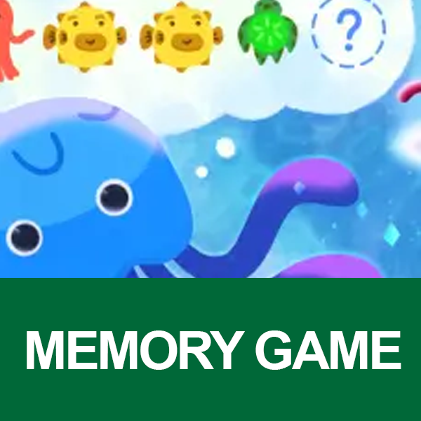 Memory Game image of octopus with fish