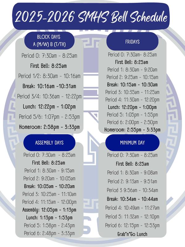 25-26 Bell Schedule Featured Photo