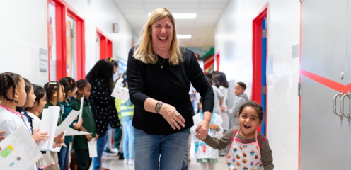 Ms. Rudolph with Student