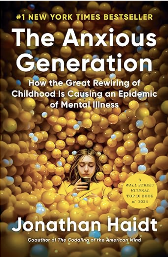 anxious generation book by jonathan haidt