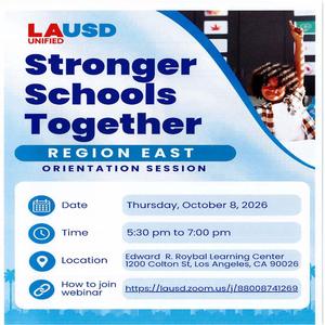 Stronger Schools Together Orientation Meeting
