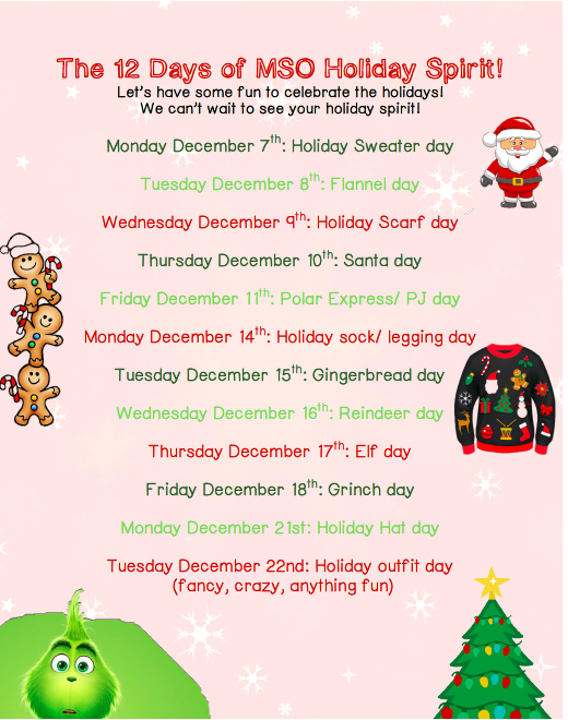 12 days of spirit wear