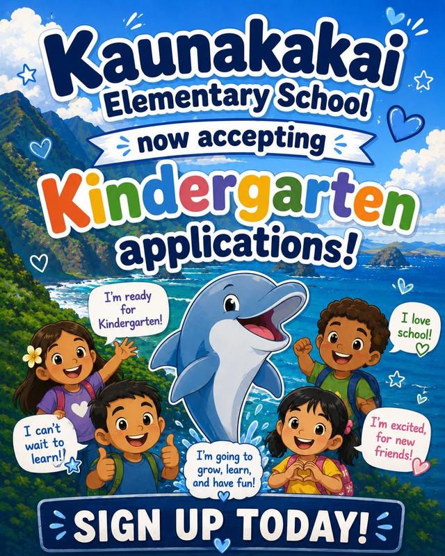 Now accepting Kindergarten Registration applications