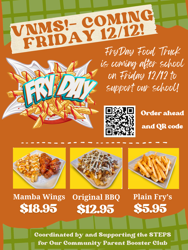 Van Nuys Middle School Fry Day Truck Fundraiser 12/12