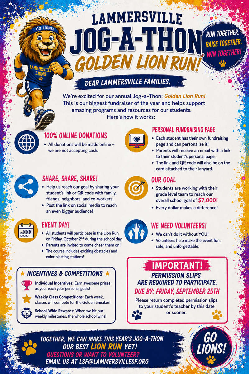 LSF Jog-a-thon flyer
