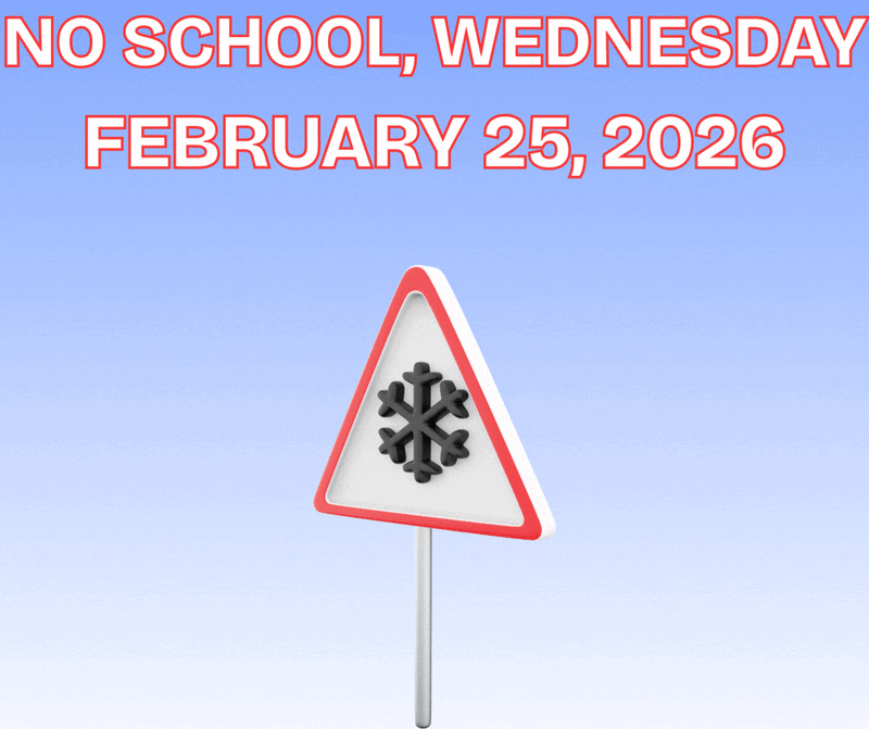 No School - Wed., Feb. 25, 2026