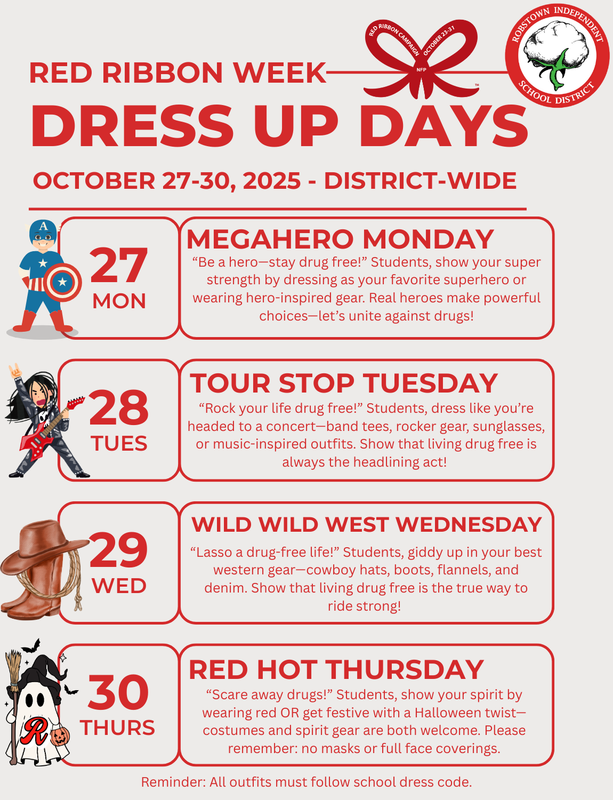 Robstown ISD Kicks Off Red Ribbon Week Featured Photo