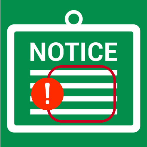 NOTICE!